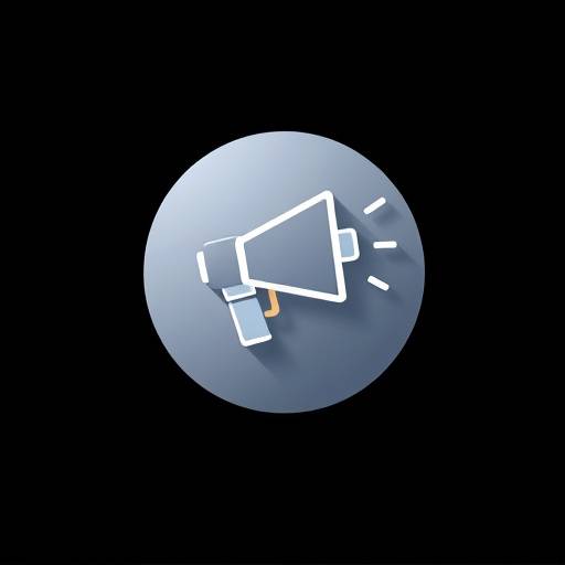 Megaphone icon representing video marketing